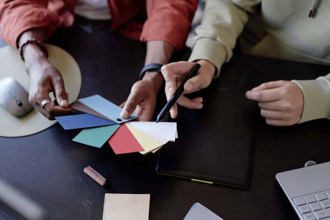 collaborating and discussing color schemes — Painting (Interior & Exterior) in Sarasota, FL
